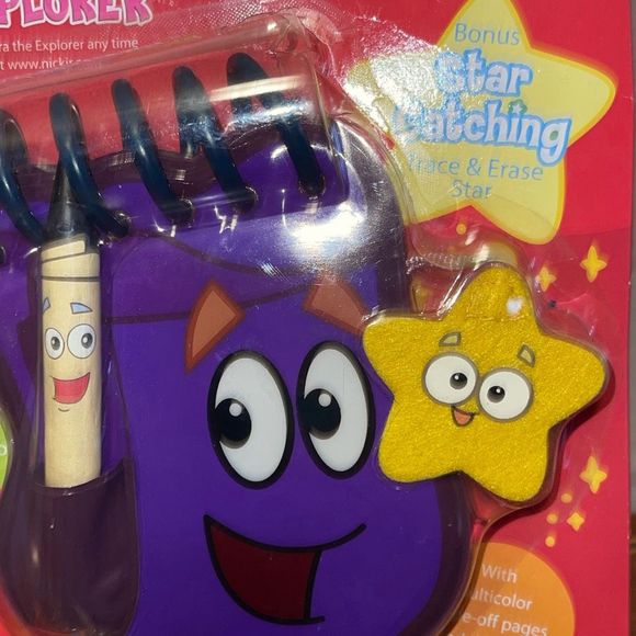 Rare Nick Jr. Dora the Explorer Backpack Notebook NOS  2003 Bonus Star catching - Picture 5 of 11